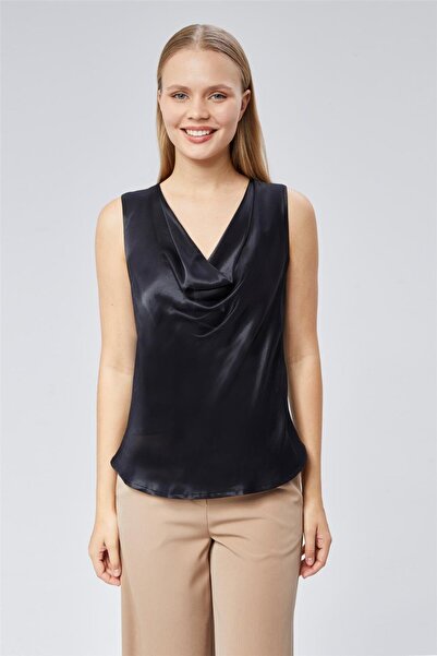 HomeStore Degaje Yaka Kolsuz Bluz