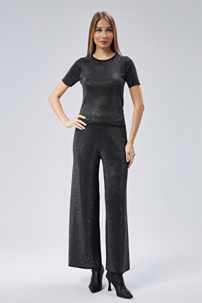 HomeStore Stone Detailed Twinset Blouse and Pants Set