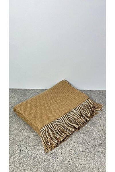 Sobe Hediyelik Double Sided Plaid Wool Shoulder Shawl - 70x190cm - Winter Shawl