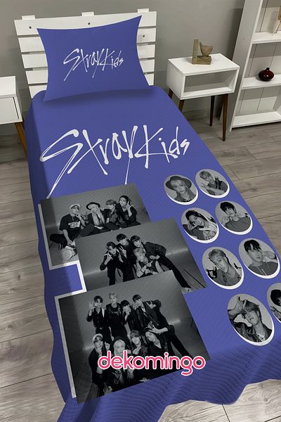 dekomingo Blue Stay Kids Baby and Children's Room Pike Set