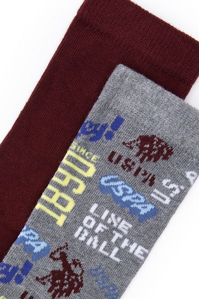 U.S. Polo Assn. Boy's 2-Piece Socks 50299294 -Vr086
