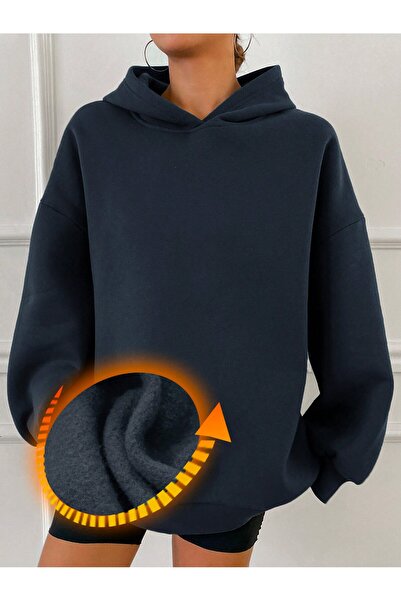 Lider Leather Hanorac cu glugă - Amestec de bumbac și poliester, design elega...