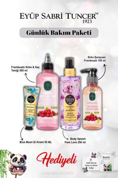 Eyüp Sabri Tuncer Pure Love Vücut Spreyi, Frambuaz Tonik ve Şampuan, Krem Blu...