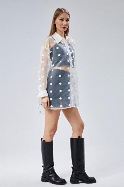 HomeStore Puantiyeli Organze Gömlek