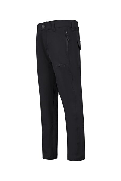 2AS Παιδικό παντελόνι από μαλλί Merino Willow Μαύρο