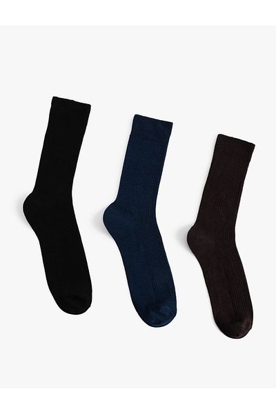 Koton Cotton Basic 3-Piece Socks Set