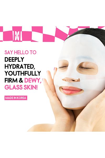 ELLE Deep Collagen Color Changing Mask-Anti-Aging, Hydrating Overnight mask - Pack of 4