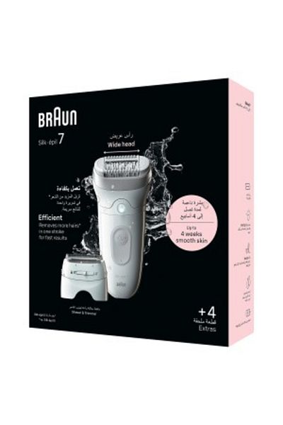 Braun Silk-épil 7, Hair Removal Device, Wet & Dry Epilator - SE 7041