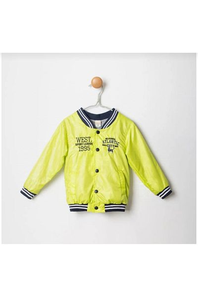 JNA Boy's Lined Raincoat with Snap Closure Pockets