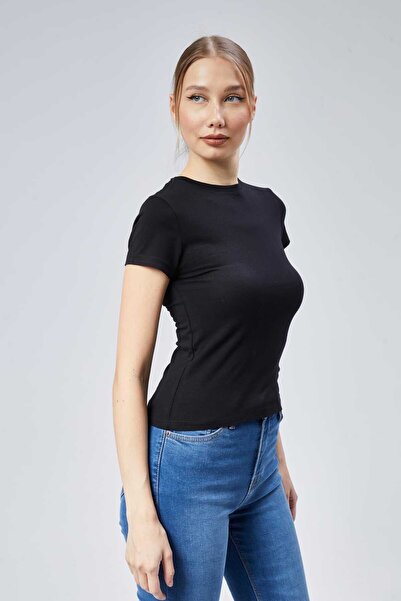 Maison La Femme Γυναικείο μπλουζάκι που εφαρμόζεται στο σώμα