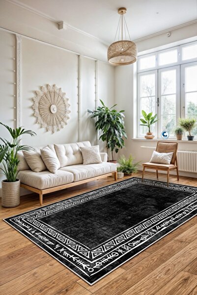 Confidence Home Dijital Baskı Yıkanabilir Kaymaz Taban Salon Halısı Mutfak Ha...