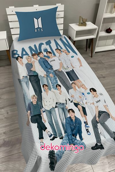 dekomingo Blue Bts Bangtan Baby and Children's Room Pike Set