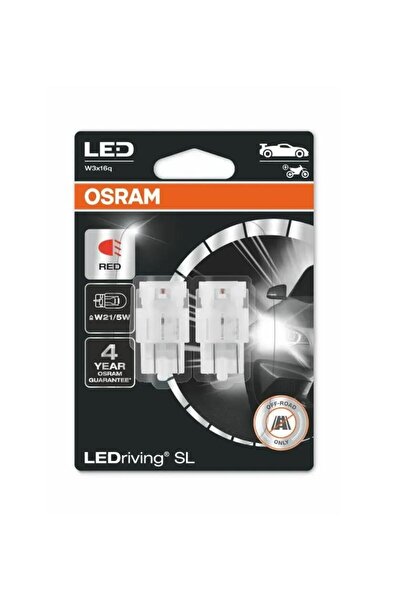 Osram W21/5w 1,7w Ampul Red Kırmızı W3x16q Ledriving 12v Minyatür Osram 7515d...
