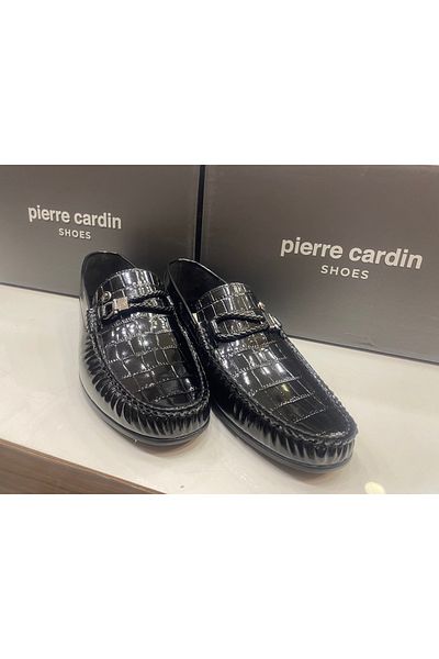 Pierre Cardin ανδρικό loafer μαύρο λουστρίνι καθημερινές μπαλαρίνες