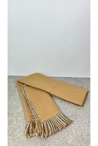 Sobe Hediyelik Double Sided Plaid Wool Shoulder Shawl - 70x190cm - Winter Shawl