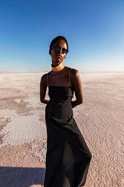 KAMEYA Long Strapless Slit Dress - 23s40237