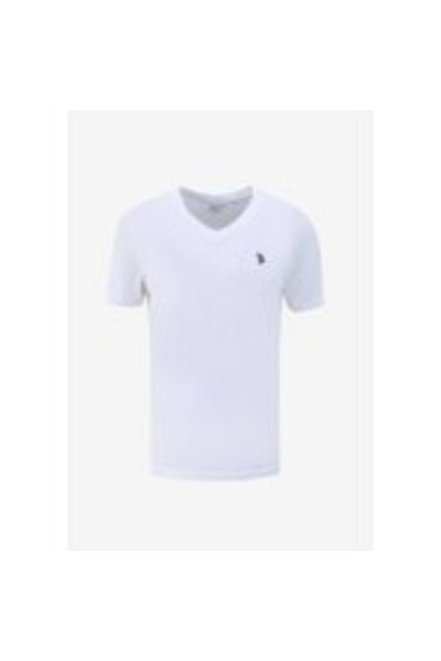 U.S. Polo Assn. Πόλο Ασν. Λευκό ανδρικό μπλουζάκι - 1792477
