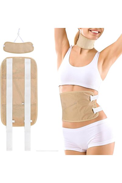 Arabest كمادات زيت الخروع لتنظيف الكبد، قابلة لإعادة الاستخدام، مزودة بحزام ل...