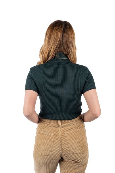 Lonca Tekstil Half Sleeve Turtleneck Knitwear Knitted Badi Sweater