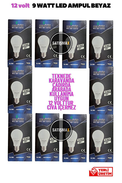 Hero Led 12 Volt 9 Watt Led Ampul Beyaz 1 Adet