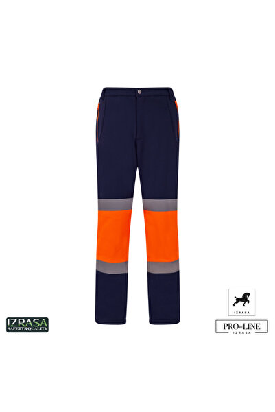 Izrasa ™   Pantaloni softshell reflectorizanți bleumarin cu zona genunchilor ...