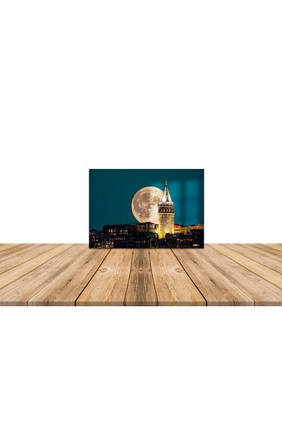 Atalya Reklam ve Tasarım Metal Poster Table Galata Tower (Premium Uv)