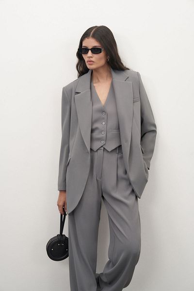 mathilda store Women's Gray Padded Special Edition Oversize Jacket