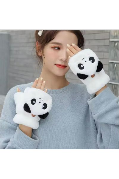 My Easy Shop Winter Plush Squishy Fingerless Gloves