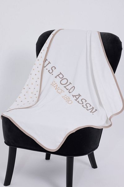 U.S. Polo Assn. SUA Polo Assn. Pătură albă pentru bebeluș
