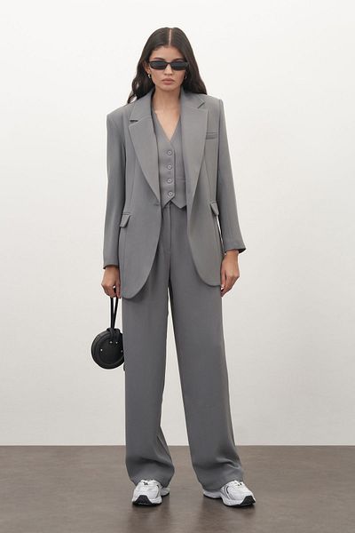 mathilda store Women's Gray Padded Special Edition Oversize Jacket
