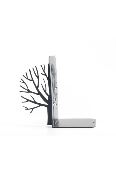 MAVİ TREND Metal Tree Patterned Book Support Book Holder Black