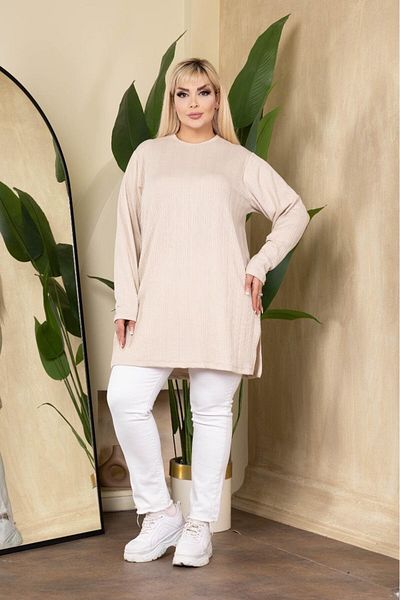 EMEZ Burgundy Tunic Blouse