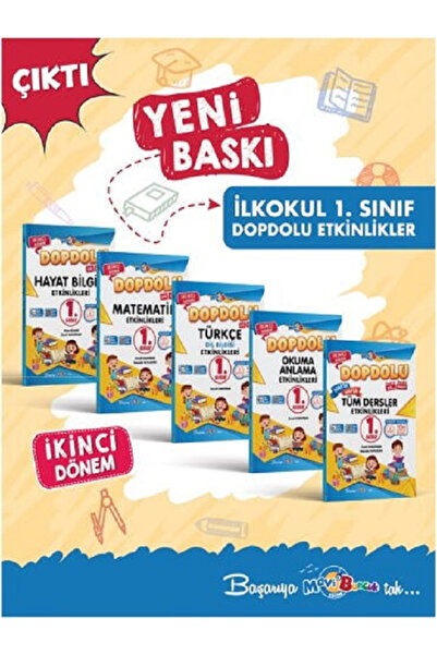 Mavi Boncuk Dopdolu 1.Sınıf 2.Dönem Seti / 5 KİTAP / Yeni Baskı / Hafta Hafta...