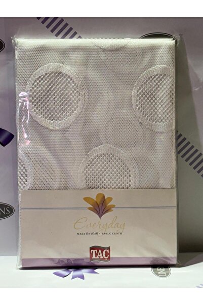 Zorluteks Τραπεζομάντηλο Ζακάρ Λευκό Τετράγωνο Στέμμα - 150Χ150