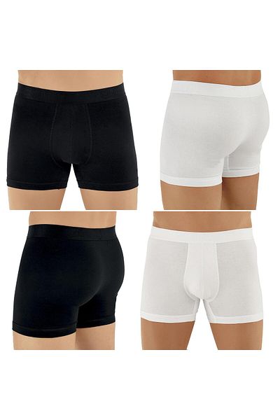 Şahinler E031 Ανδρικό σλιπ μπόξερ Lycra 3λευκό-3μαύρο Xxl
