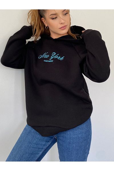 Modamorfo Vorne bestickter Kapuzenpullover
