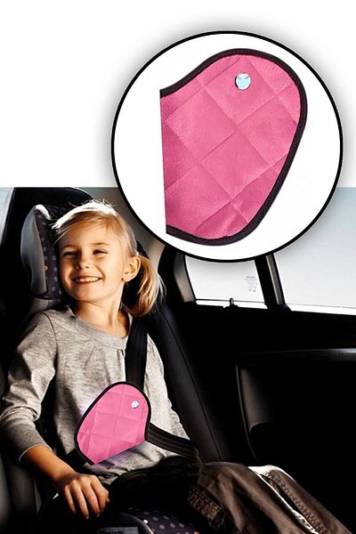 Bundeba Plus Children's Pink Seat Belt Holder Case Seat Belt Organizer Auto Seat Belt Holder