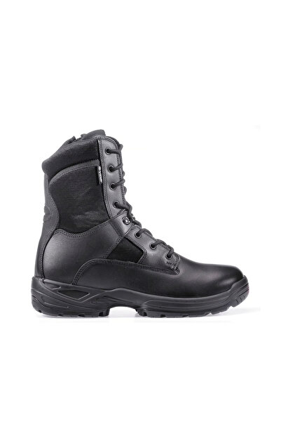 YDS ATTP 1098 HARRIER BOT -SİYAH, Hakiki Deri Fermuarlı Profesyonel Askeri Bot
