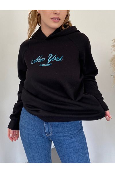 Modamorfo Vorne bestickter Kapuzenpullover