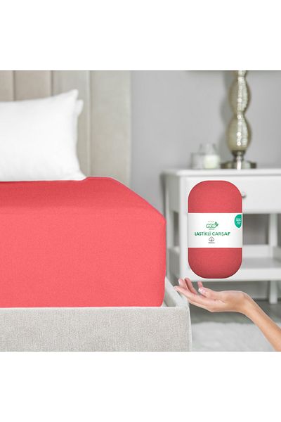 Strauss سلسلة Home ECO - ملاءة اقتصادية من القطن بنسبة 100%، مفردة/مزدوجة، مرنة، معتمدة من OEKO-TEX