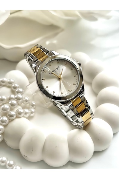 Ferrucci Ferrucci̇-(Gold&Silver) Women's Wristwatch