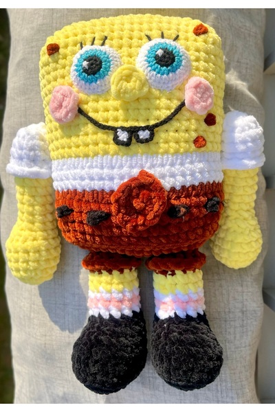 KayNal Amigurumi Kadife Örgü Oyuncak Uyku Arkadaşı