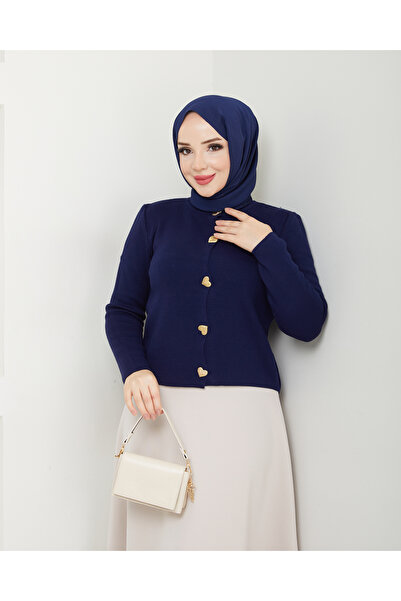 modapark.ist Γυναικείο Σετ Φούστα και Ζακέτα Καρδιά Πλεκτό