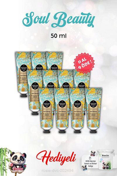 Eyüp Sabri Tuncer Soul Beauty Buy 11 Get 9 Hand and Body Cream 50 ml and Rosie