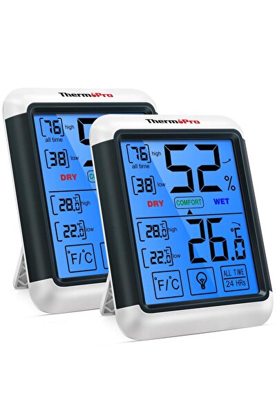 ThermoPro Tp55 Termometre Iç Mekan Dijital Sıcaklık Ve Nem Ölçer - 2 Adet