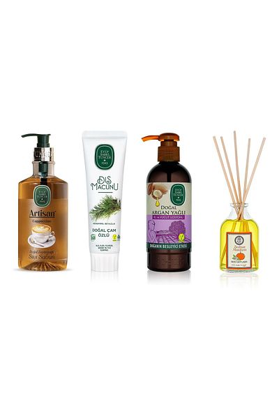 Eyüp Sabri Tuncer Eyüp Sabri Tuncer Care Set (Liquid Soap 600ml, Toothpaste 90ml, Lotion 250ml, Room Fragrance 50ml)