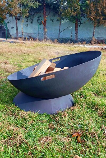 BLUEFLAME BAHÇE ŞÖMİNESİ ATEŞ ÇUKURU ( BAHÇE SOBASI ) ÇAP 80 CM