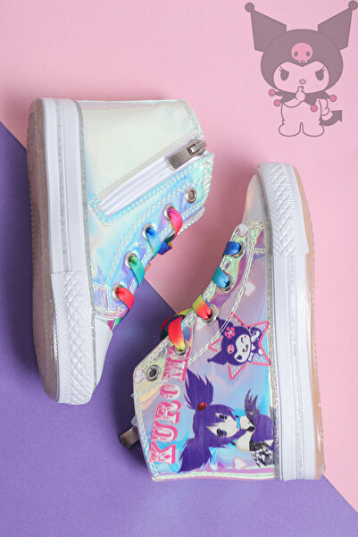 StWenn حذاء رياضي للأطفال مزود بسحاب ومضاء من Kuromi