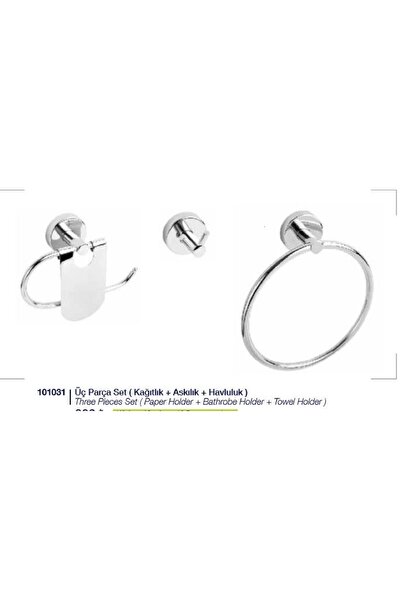 MB GLOBAL Serenity Chrome 3 Piece Set