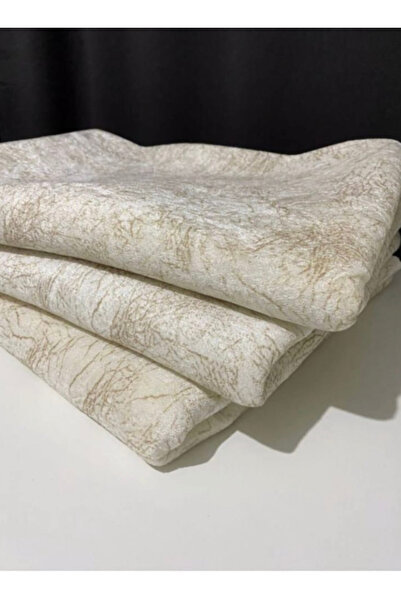 enti ev tekstili Koltuk Çekyat Örtüsü EKRU  Damar Desenli Kaymaz Taban Süngerli Üst Kumaş Kadife